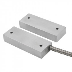 Flair High Voltage Magnetic Contact, 3&quot; Gap, Form C, 18&quot; Armored Cable, 120V