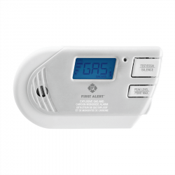 First Alert GC016NA Plugin CO Methane Propane Detector Battery Back Digital Disp