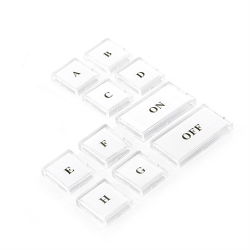 Insteon KeypadLinc V2 Clear 6 and 8 Button Key Kit