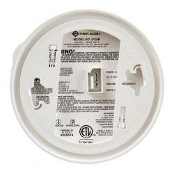 First Alert 3120BA 120V Wired Dual Tech Photo Ion Smoke Alarm, Battery Backup
