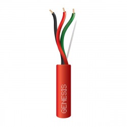 Genesis Fire Alarm Cable 18/3 SOLID FAS 105C1000FT/304.8m Box, Red
