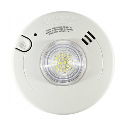 BRK 120V Combination Smoke + Carbon Monoxide Alarm with LED Strobe,10 YR Battery