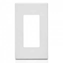 Leviton Screwless Decora Wallplate 1 Gang White