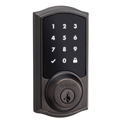 Weiser Zwave Plus Traditional Touch Screen Deadbolt Smart Lock,Venetian Bronze