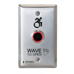Camden ValueWave Touchless Switch, Single Gang,Wave to Open, Red/Green Illum 