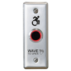 Camden ValueWave Touchless Switch, Narrow (Jamb),Wave to Open, Red/Green Illum 