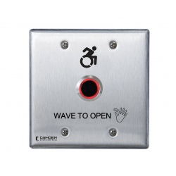 Camden ValueWave Touchless Switch, Double Gang,Wave to Open, Red/Green Illum 
