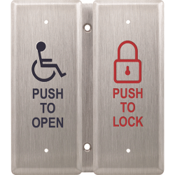 Camden Combo Push Plate Switch, Push to Open/Push To Close