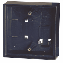 Camden Surface Box, Standard, Prov For Wireless, DBL Wall, Flame/Impact Res, BLK