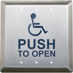 Camden Square 4.5 inch Push To Open Switch with Kinetic Wireless Transmitter