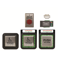 Camden FlushMount Aura Illuminated Push Plate Switch/Assistance Switch Restroom