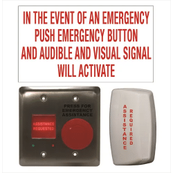 Camden Universal Emergency Call System Kit, Double Gang For Universal Restroom
