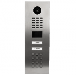 DoorBird IP Video Intercom, 2 Call Button, Keypad, Stainless Steel V2A