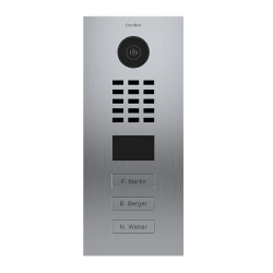 DoorBird IP Video Intercom Door Station,3 Units, 3 Call Buttons, V2A Stainless