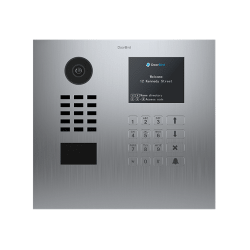 DoorBird Multi Tenant IP Video Door Station, Horizontal, Stainless Steel V2A