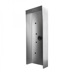 DoorBird Protective Hood for D21DKV, for use with Surface Mount Box, Brushed