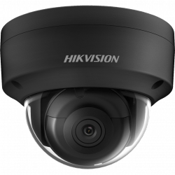 Hikvision AcuSense 8MP Vandal Fixed Dome Network Camera, 2.8mm, Black