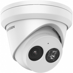 Hikvision IP Network AcuSense Turret Camera, 4MP, IR, IK10, Built-in Mic, 4mm
