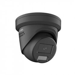 Hikvision 4MP ColorVu IP Strobe &amp; Audible Warning Fixed Turret, 2.8mm Black
