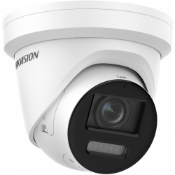 Hikvision 8MP IP Turret Camera, ColorVu, Strobe Light/Audible Warning, 4mm