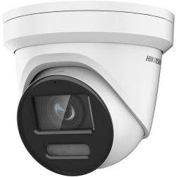 Hikvision 8MP ColorVu Fixed Turret Network Camera, Mic, 2.8MM, White