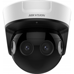 Hikvision 8MP Outdoor,180 Degree, (2x4MP) Darkfighter Dome Camera, 4mm