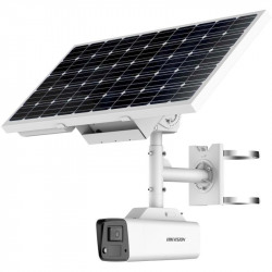 Hikvision 4MP ColorVu Solar Powered 4G Cellular Security Camera Kit, Bullet 4mm