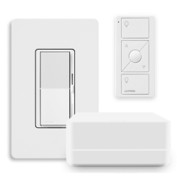Lutron Caseta Diva Smart Dimmer Starter kit, with Smart Hub and Pico Remote