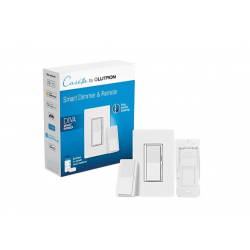 Lutron Paddle Smart Remote and Diva Smart Dimmer Kit, White
