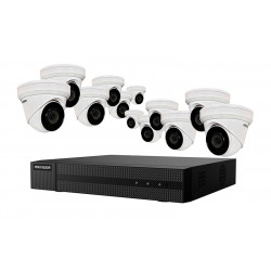 Hikvision IP Security Camera Kit 16 Channel 4K NVR with 12 x 4MP Turret Cameras