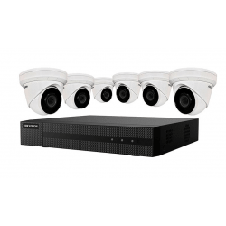 Hikvision IP Security Camera Kit 8 Channel 4K NVR with 6 x 4MP Turret Cameras