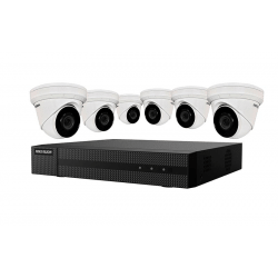 Hikvision IP Security Camera Kit 8 CH 4K NVR, 6 x 4MP ColorVu Turret Cameras