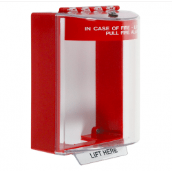 STI Universal Stopper Dome Cover w/Spacer, Red Housing, Fire Label