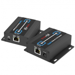 Intercoax Ethernet and PoE Repeater, up to 200M per Repeater