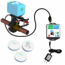 Econet BullDog-JW Just Works WiFi Automatic Water Shut Off with 3 Sensors