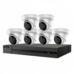 Hikvision HiLook IP Camera Kit 8 Channel 4K NVR 2TB HD, 6 x 8MP Turret Cameras