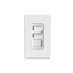 Leviton Decora Slide Dimmer For LED, CFL, Incandescent 600W White
