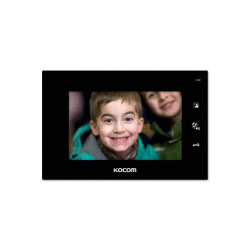 Kocom 2 Wire 7&quot; LCD Video Monitor Indoor Station (Black)