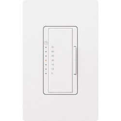 Lutron Maestro Countdown Timer 5-60 Min, Single Pole w/ Neutral, White