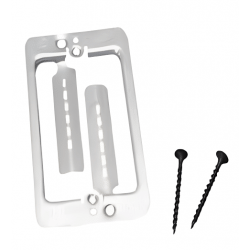 Caddy Low Voltage Mounting Plate with Screws, 1 Gang