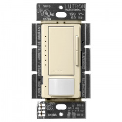 Lutron Maestro Occupancy Sensor LED+ Dimmer, Almond