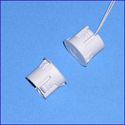 Flair Recessed Magnetic Contact 1 Inch Self Locking SPDT Form C Leads Black