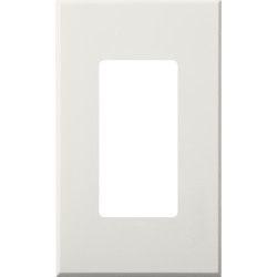 Lutron Nova T Screwless 1 Gang Wallplate, White