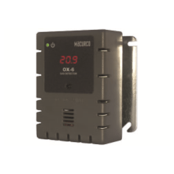 Macurco Oxygen O2 Fixed Gas Detector Controller Transducer, Low Voltage, Gray