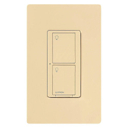 Lutron Caseta Wireless PRO 5A In-Wall, Dual Voltage, No Neutral Switch, Ivory