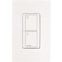 Lutron Caseta Wireless PRO 5A In-Wall, Dual Voltage, No Neutral Switch, White