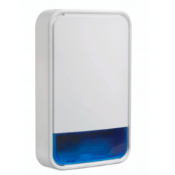 DSC PG9911B-BATT PowerG Wirless Outdoor Siren and Strobe with Battery, Blue
