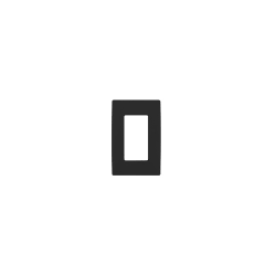 Leviton Renu 1 Gang Plastic Wallplate Onyx Black