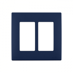 Leviton Renu 2 Gang Plastic Wallplate Rich Navy