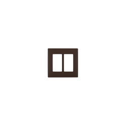Leviton Renu 2 Gang Plastic Wallplate Walnut Bark